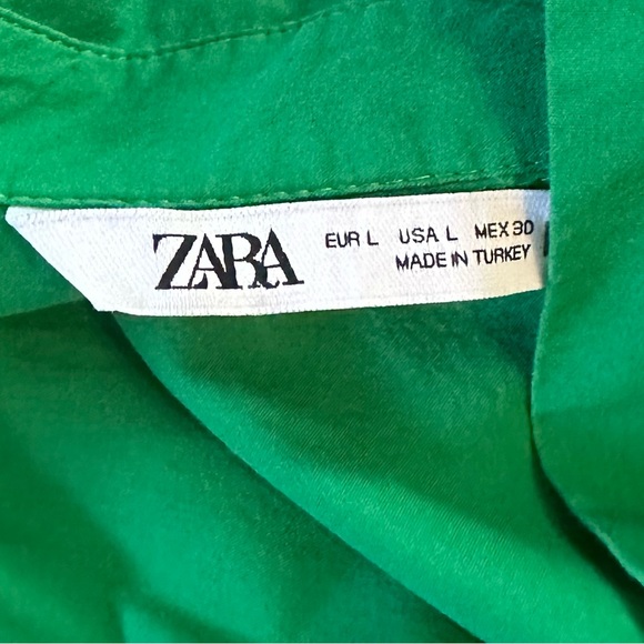 GREEN LONG SLEEVE BUTTON DOWN SHIRT - Picture 4 of 4